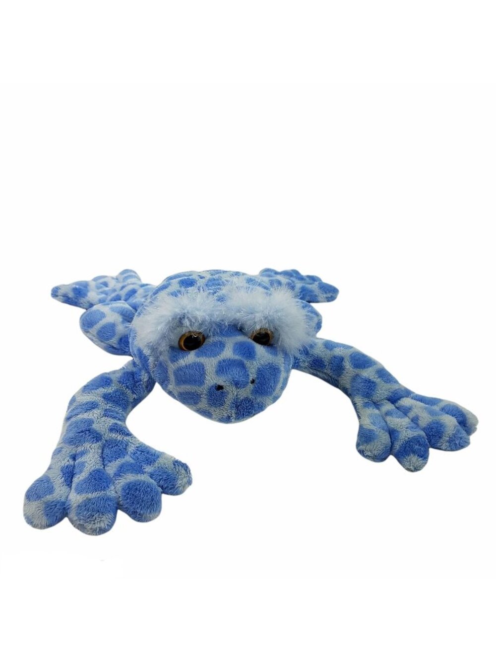 Animal Alley Frog Plush Blue Spotted Toad 12" Toys R Us Stuffed Toy
